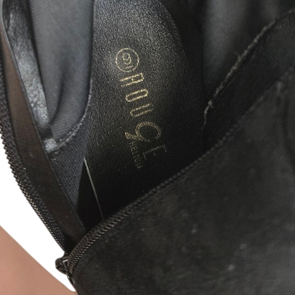 Rouge 9 Black Women's Knee-High Boots Size 9 - Picture 8 of 12